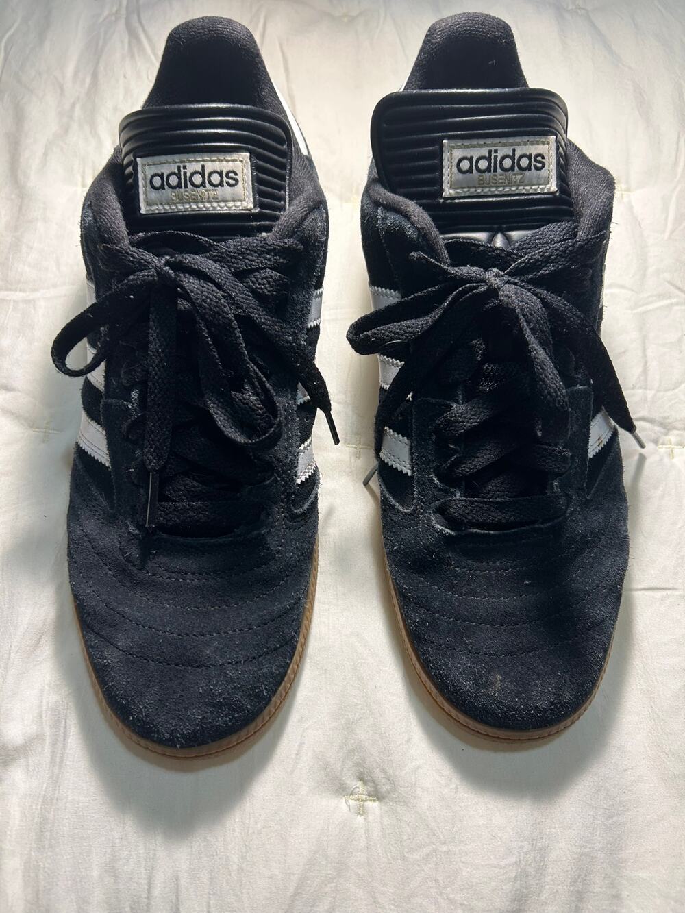 Adidas Busenitz Black White Gum Suede Skate Shoes Men’s Size 10.5